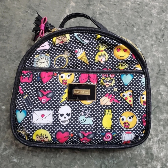 Betsey Johnson Emoji Train Case - Picture 1 of 9